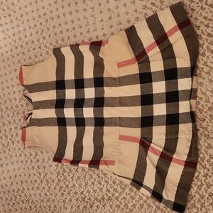 Burberry girls jumper dress classic print 2T